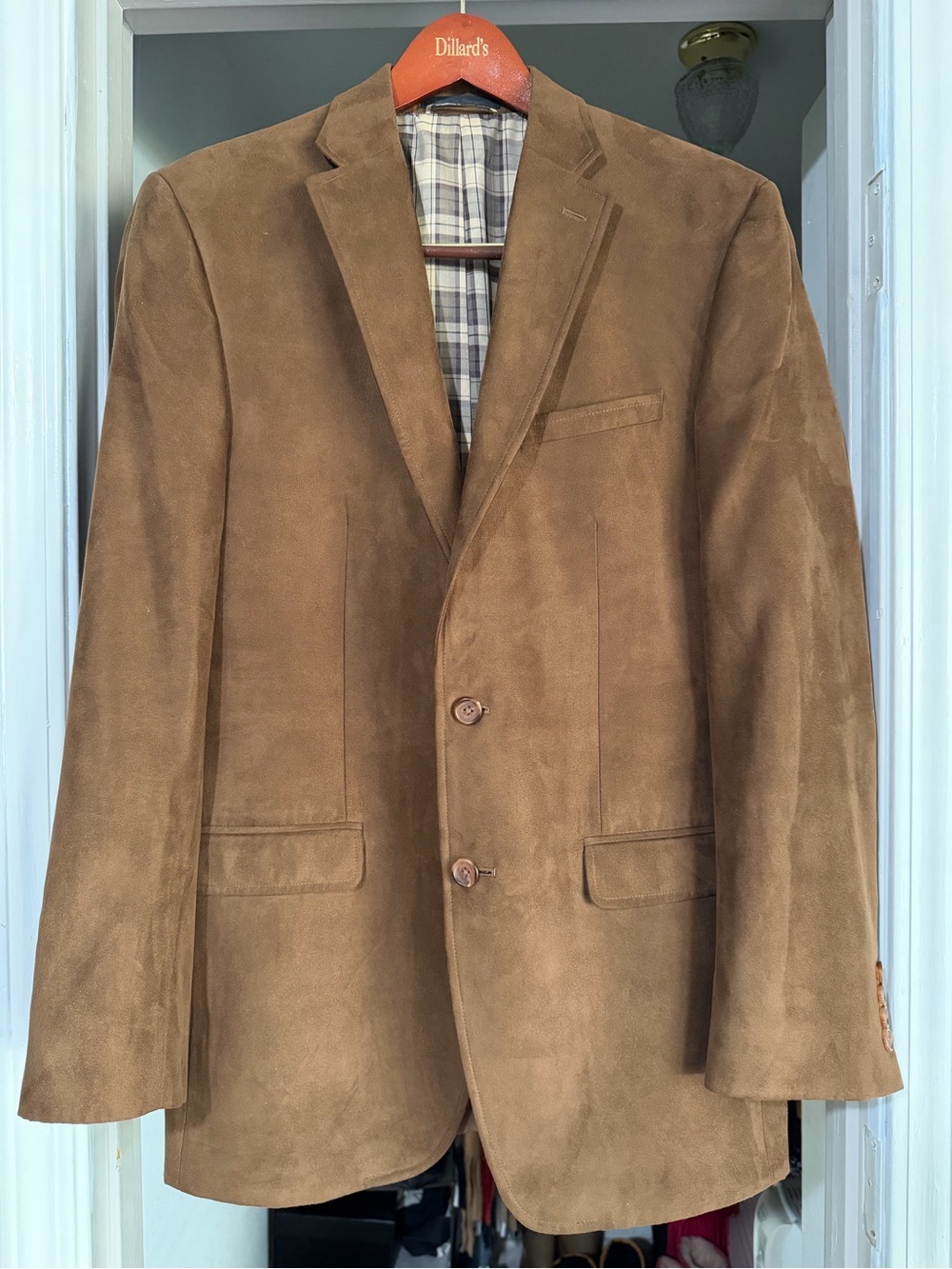 Ralph Lauren Classic Fit Faux Suede Sport Coat 40L EUC